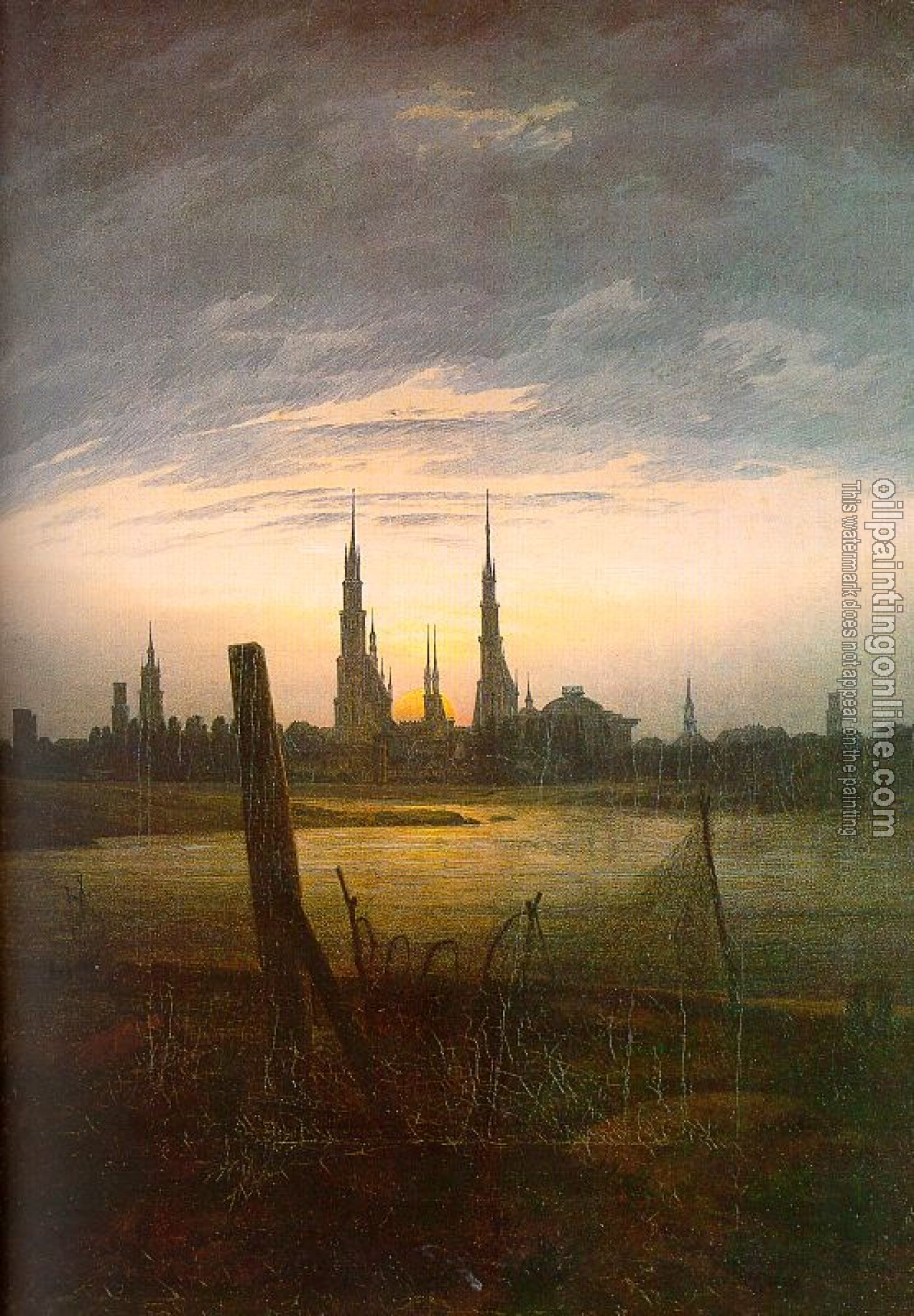 Friedrich, Caspar David - City at Moonrise